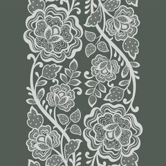 Lace seamless background Geometric ethnic oriental ikat seamless pattern Design for background,carpet,wallpaper,clothing,wrapping,Batik,fabric, embroidery style.