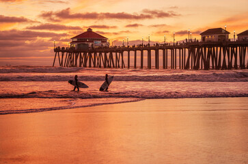 Surfers at The Beach