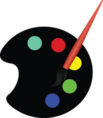 Color Palette, paint Palette, color paint brush, color with art Brush, colorful palette, drawing art