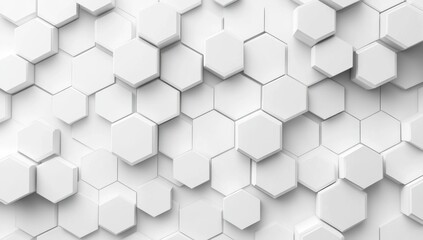 Fototapeta premium White Hexagon Pattern