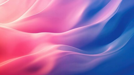 Obraz premium A seamless gradient background transitioning from deep blue to light pink, creating a smooth, abstract design
