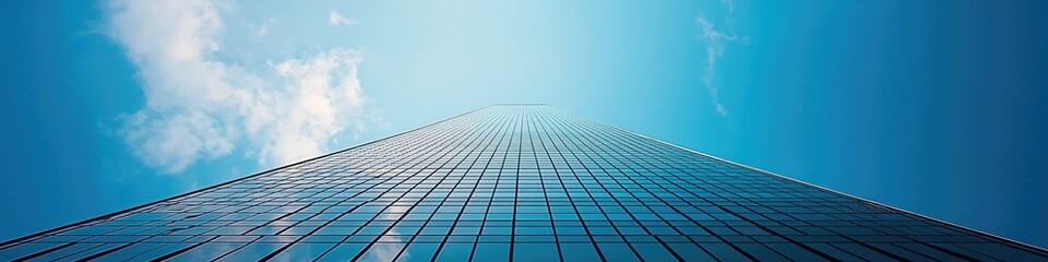 Tall skyscraper reaching into the sky