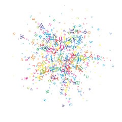 School notebook cover. Colorful childish floating