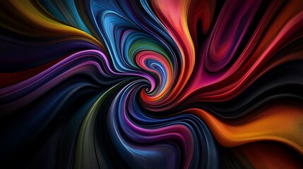 Abstract Swirling Colors