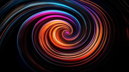 Obraz premium Abstract Swirling Rainbow