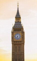 Westminster palace or Houses of parliament and Big Ben tower, London, UK.
