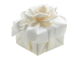 Wedding favors gift box. PNG