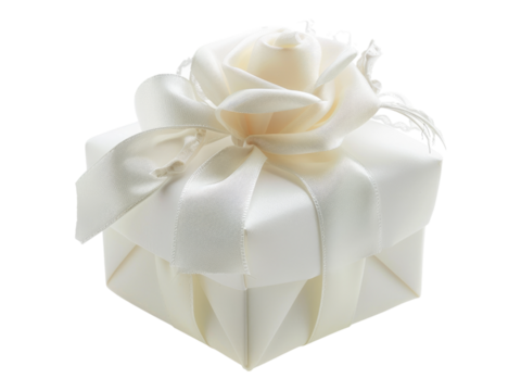 Wedding favors gift box. PNG