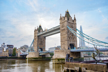 Obraz premium Tower Bridge in London. This is one of the oldest bridges and landmarks and a popular tourist attraction in UK