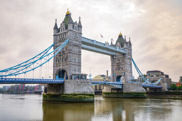 Obraz premium Tower Bridge in London. This is one of the oldest bridges and landmarks and a popular tourist attraction in UK