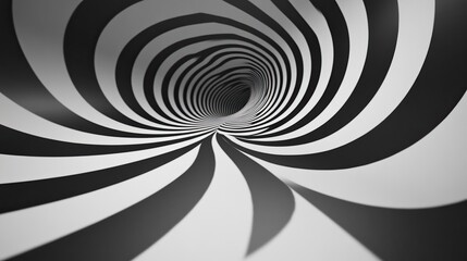 Obraz premium Op art pattern of black and white stripes