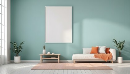 Photo interior modern design room 3d illustration;