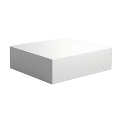 white box isolated on white