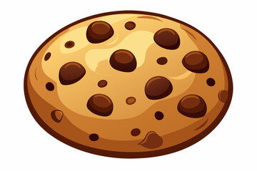 Chocolate cookie design vector isolated