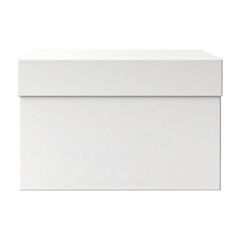 white box isolated on white background