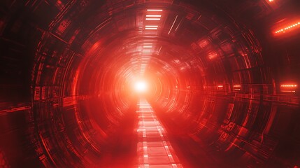 Obraz premium Futuristic Neon Tunnel