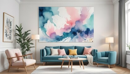 Photo interior modern design room 3d illustration;