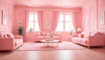 Photo interior modern design room 3d illustration;