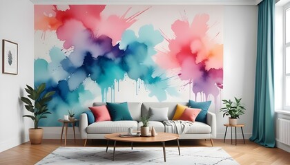 Photo interior modern design room 3d illustration;