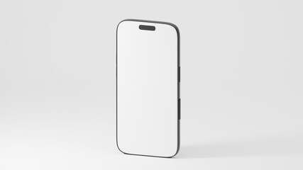 Mockup smart phone 16 new generation and screen Transparent and Clipping Path isolated screen template for Infographic Business web site design app