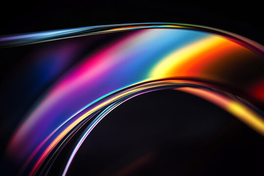 Abstract rainbow background design, 3d rendering