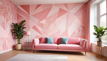 Photo interior modern design room 3d illustration;