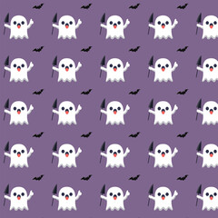 Patterns with Cute Ghosts	