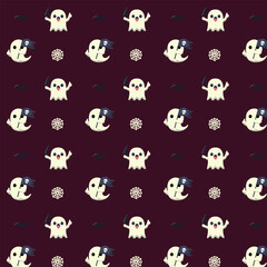 Patterns with Cute Ghosts	