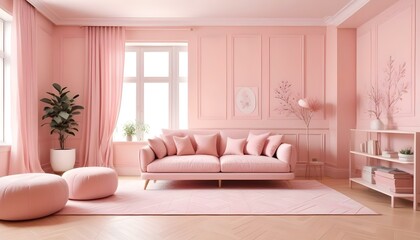 Photo interior modern design room 3d illustration;