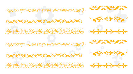 Obraz premium Ornate vintage frames and scroll elements. Classic calligraphy swirls, swashes, floral motifs. Good for greeting cards, wedding invitations, restaurant menu, royal certificates and graphic design.