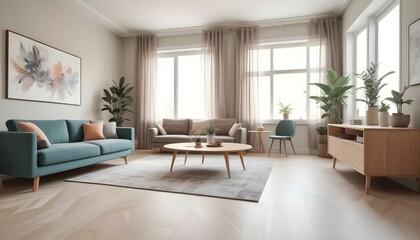 Photo interior modern design room 3d illustration;