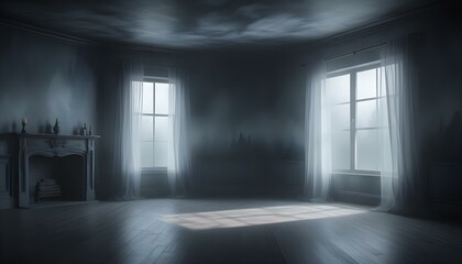 Photo interior modern design room 3d illustration;