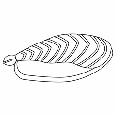 Sushi and rolls, Asian food. decoration.