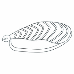 Sushi and rolls, Asian food. decoration.