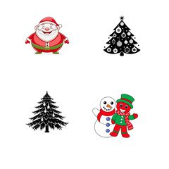 christmas icons set