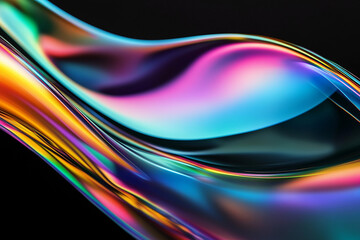 Fototapeta premium Abstract rainbow background design, 3d rendering