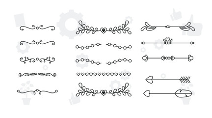 Hand sketched vector vintage elements wreath, leaves, frame. Perfect for invitations, greeting cards, quotes, blogs, Wedding Frames, posters