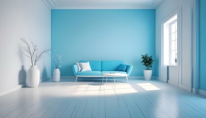 Photo interior modern design room 3d illustration;