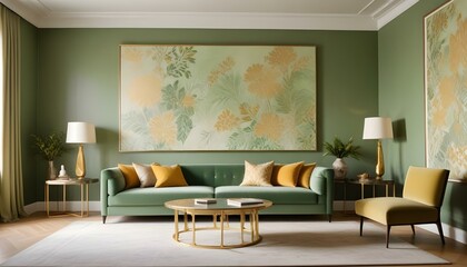 Photo interior modern design room 3d illustration;