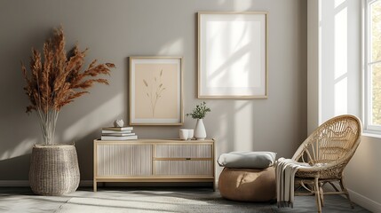 Minimalist Interior Design with Sunlight