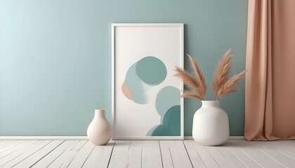 Photo interior modern design room 3d illustration;