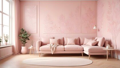 Photo interior modern design room 3d illustration;