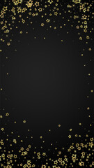 Christmas spirit. Scattered falling stars.