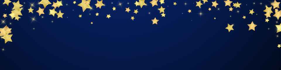 Magic stars vector overlay.  Gold stars scattered
