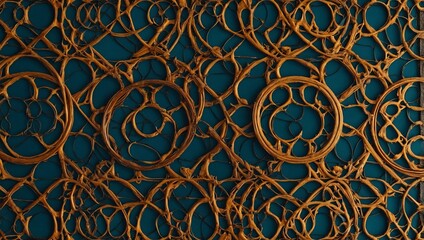 A seamless pattern featuring circles.
