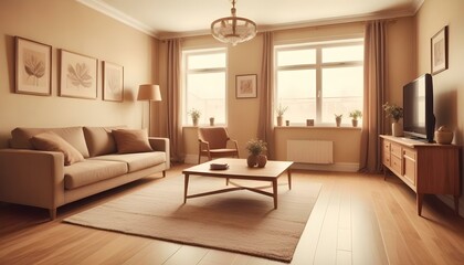 Photo interior modern design room 3d illustration;