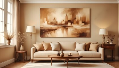 Photo interior modern design room 3d illustration;