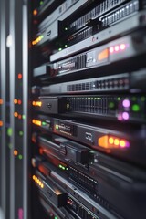 Naklejka premium Data Center Servers