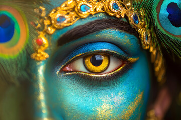 Divine Gaze of Krishna