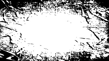 Abstract black and white grunge background for use in graphics